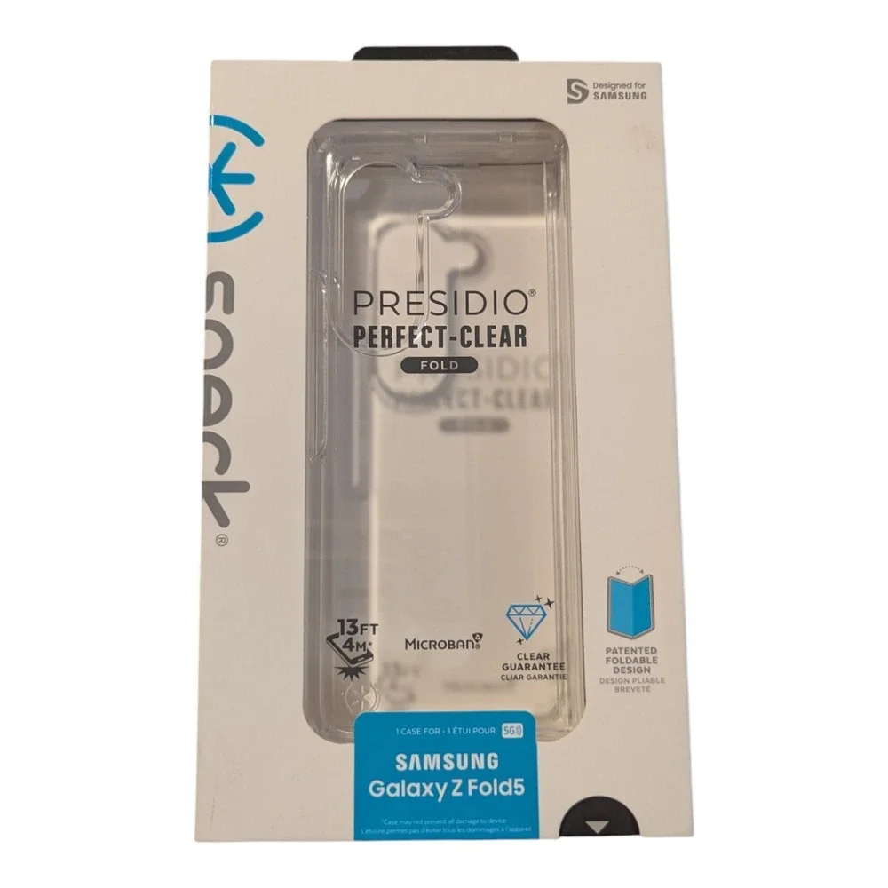 E7. Speck Presidio Perfect-Clear Fold Case For‎ Samsung Galaxy Z Fold5 -  Clear